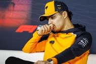 Lando Norris of Great Britain and the McLaren F1 Team attends the press conference - Source: Getty